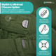 10mm Trouser Hook and Bar Fasteners - Gunmetal (10 Sets)